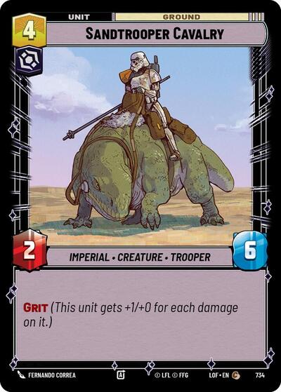 Sandtrooper Cavalry - 734 - Common (Foil) - Legends of the Force