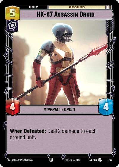 HK-87 Assassin Droid - 737 - Uncommon (Foil) - Legends of the Force