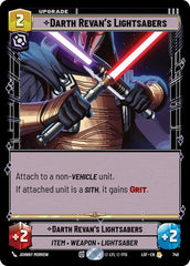 Darth Revan's Lightsabers - 740 - Rare (Foil) - Legends of the Force