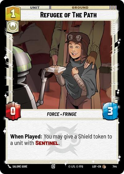 Refugee of The Path - 744 - Common (Foil) - Legends of the Force