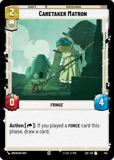 Caretaker Matron - 745 - Uncommon (Foil) - Legends of the Force