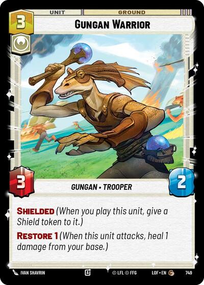Gungan Warrior - 749 - Common (Foil) - Legends of the Force