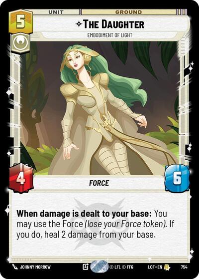 The Daughter - Embodiment of Light - 754 - Rare (Foil) - Legends of the Force