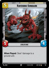 Ravening Gundark - 761 - Common (Foil) - Legends of the Force