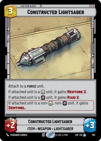 Constructed Lightsaber - 763 - Legendary (Foil) - Legends of the Force