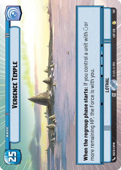 Vergence Temple - 767 - Rare (Hyperspace Foil) - Legends of the Force