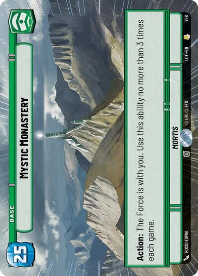 Mystic Monastery - 768 - Rare (Hyperspace Foil) - Legends of the Force