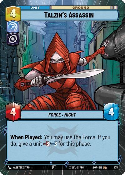 Talzin's Assassin - 775 - Common (Hyperspace Foil) - Legends of the Force