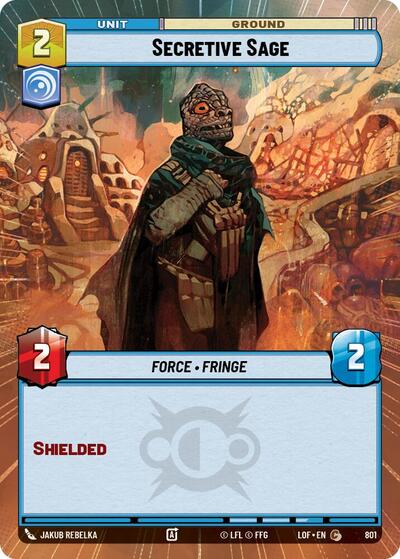 Secretive Sage - 801 - Common (Hyperspace Foil) - Legends of the Force