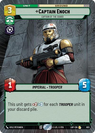 Captain Enoch - Captain of the Guard - 823 - Rare (Hyperspace Foil) - Legends of the Force