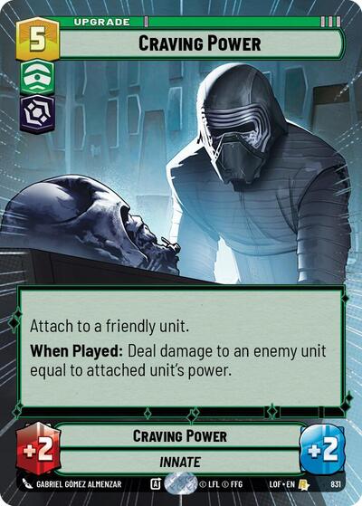 Craving Power - 831 - Rare (Hyperspace Foil) - Legends of the Force