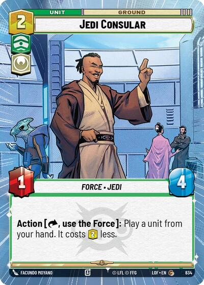 Jedi Consular - 834 - Common (Hyperspace Foil) - Legends of the Force