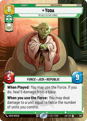 Yoda - My Ally is the Force - 841 - Legendary (Hyperspace Foil) - Legends of the Force