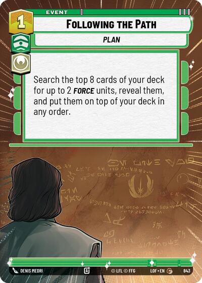 Following the Path - 843 - Common (Hyperspace Foil) - Legends of the Force