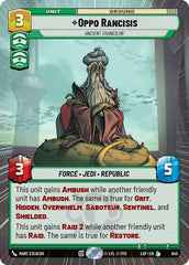 Oppo Rancisis - Ancient Councilor - 845 - Legendary (Hyperspace Foil) - Legends of the Force