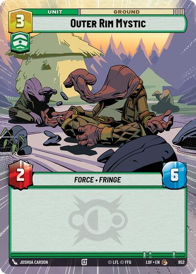 Outer Rim Mystic - 852 - Common (Hyperspace Foil) - Legends of the Force