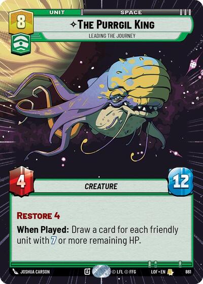 The Purrgil King - Leading The Journey - 861 - Rare (Hyperspace Foil) - Legends of the Force