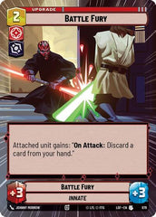 Battle Fury - 879 - Uncommon (Hyperspace Foil) - Legends of the Force