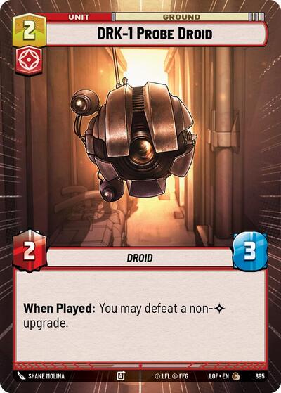 DRK-1 Probe Droid - 895 - Common (Hyperspace Foil) - Legends of the Force