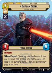 Baylan Skoll - Enigmatic Master - 925 - Uncommon (Hyperspace Foil) - Legends of the Force