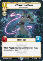 Vernestra Rwoh - Precocious Knight - 935 - Rare (Hyperspace Foil) - Legends of the Force