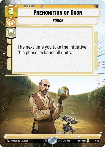Premonition of Doom - 943 - Rare (Hyperspace Foil) - Legends of the Force
