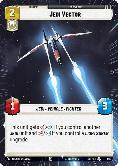 Jedi Vector - 984 - Uncommon (Hyperspace Foil) - Legends of the Force