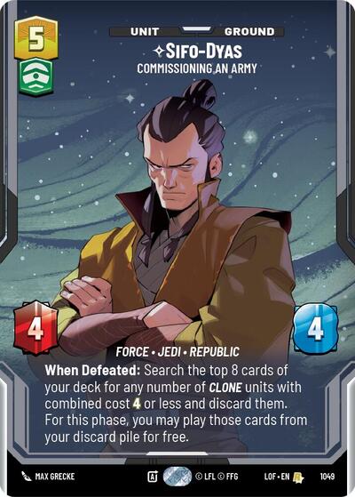 Sifo-Dyas - Commissioning An Army - 1049 - Rare (Prestige) - Legends of the Force