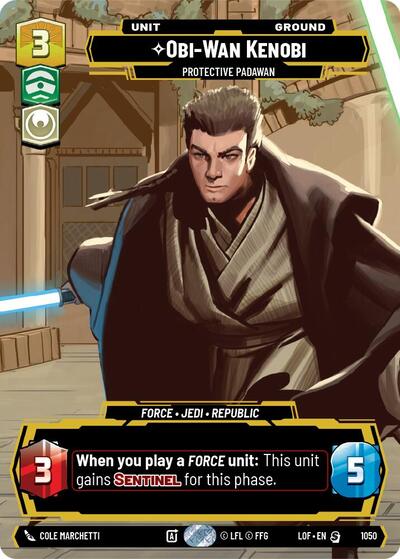 Obi-Wan Kenobi - Protective Padawan - 1050 - Special (Prestige) - Legends of the Force