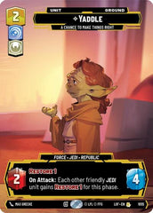 Yaddle - A Chance To Make Things Right - 1055 - Rare (Prestige) - Legends of the Force