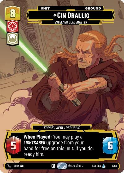 Cin Drallig - Esteemed Blademaster - 1059 - Legendary (Prestige) - Legends of the Force