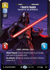 Darth Vader - Twilight of the Apprentice - 1070 - Legendary (Prestige Foil) - Legends of the Force