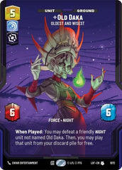 Old Daka - Oldest and Wisest - 1072 - Uncommon (Prestige Foil) - Legends of the Force