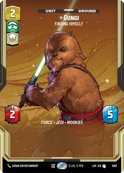 Gungi - Finding Himself - 1083 - Uncommon (Prestige Foil) - Legends of the Force