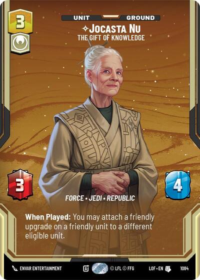 Jocasta Nu - The Gift of Knowledge - 1084 - Uncommon (Prestige Foil) - Legends of the Force