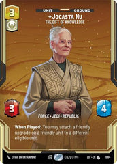 Jocasta Nu - The Gift of Knowledge - 1084 - Uncommon (Prestige Foil) - Legends of the Force