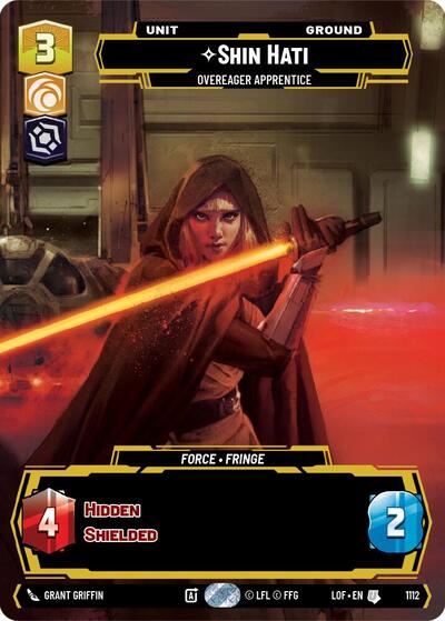 Shin Hati - Overeager Apprentice - 1112 - Uncommon (Prestige Foil) - Legends of the Force
