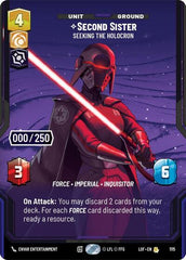 Second Sister - Seeking the Holocron (Serialized) - 1115 - Rare - Legends of the Force