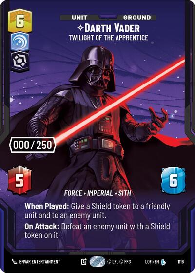 Darth Vader - Twilight of the Apprentice (Serialized) - 1116 - Legendary - Legends of the Force