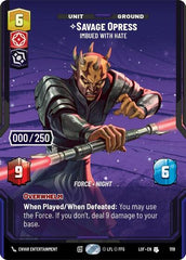 Savage Opress - Imbued With Hate (Serialized) - 1119 - Uncommon - Legends of the Force