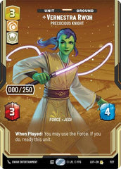 Vernestra Rwoh - Precocious Knight (Serialized) - 1127 - Rare - Legends of the Force