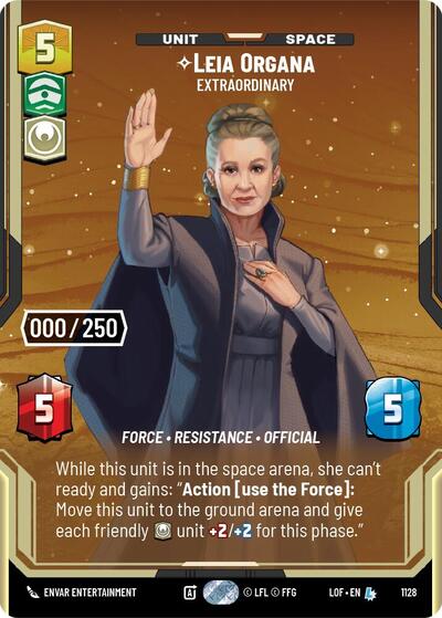 Leia Organa - Extraordinary (Serialized) - 1128 - Legendary - Legends of the Force