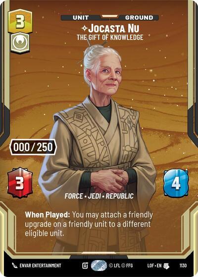 Jocasta Nu - The Gift of Knowledge (Serialized) - 1130 - Uncommon - Legends of the Force
