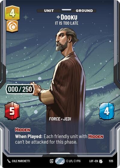 Dooku - It Is Too Late (Serialized) - 1135 - Uncommon - Legends of the Force