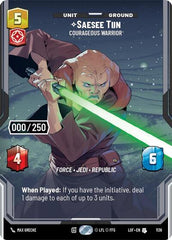 Saesee Tiin - Courageous Warrior (Serialized) - 1136 - Uncommon - Legends of the Force