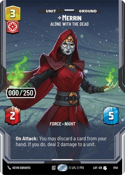 Merrin - Alone with the Dead (Serialized) - 1140 - Uncommon - Legends of the Force