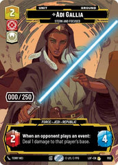 Adi Gallia - Stern and Focused (Serialized) - 1152 - Rare - Legends of the Force