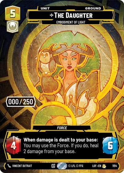 The Daughter - Embodiment of Light (Serialized) - 1154 - Rare - Legends of the Force
