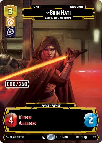 Shin Hati - Overeager Apprentice (Serialized) - 1158 - Uncommon - Legends of the Force