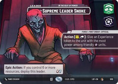 Supreme Leader Snoke - In the Seat of Power - 1010 - Common (Showcase) - Legends of the Force